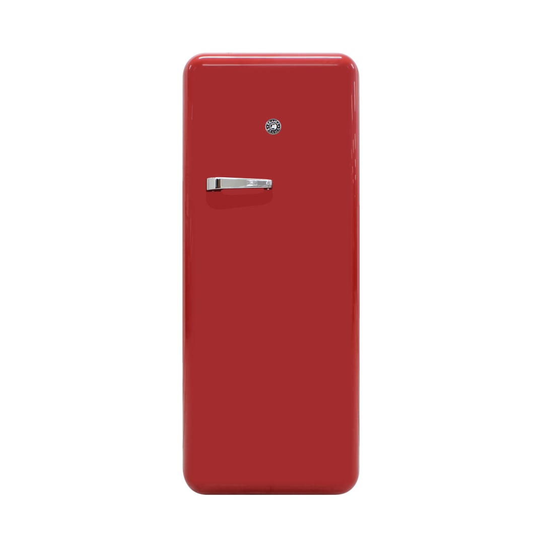 BR-RETRO-01-R - Retro Refrigerator, Red
