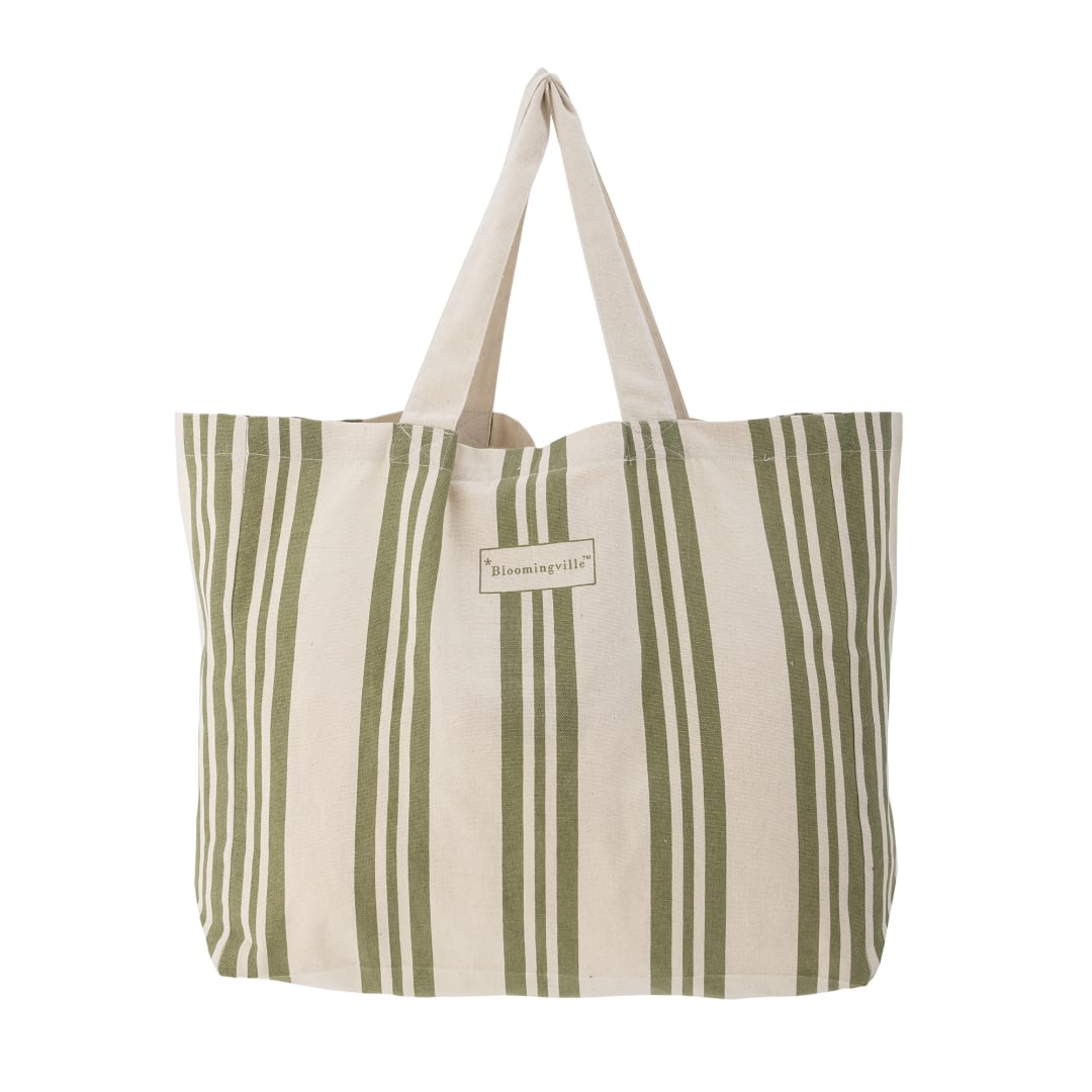 82073391 - Trina Shopping Bag, Green, Cotton, OEKO-TEX® STOCK: 0