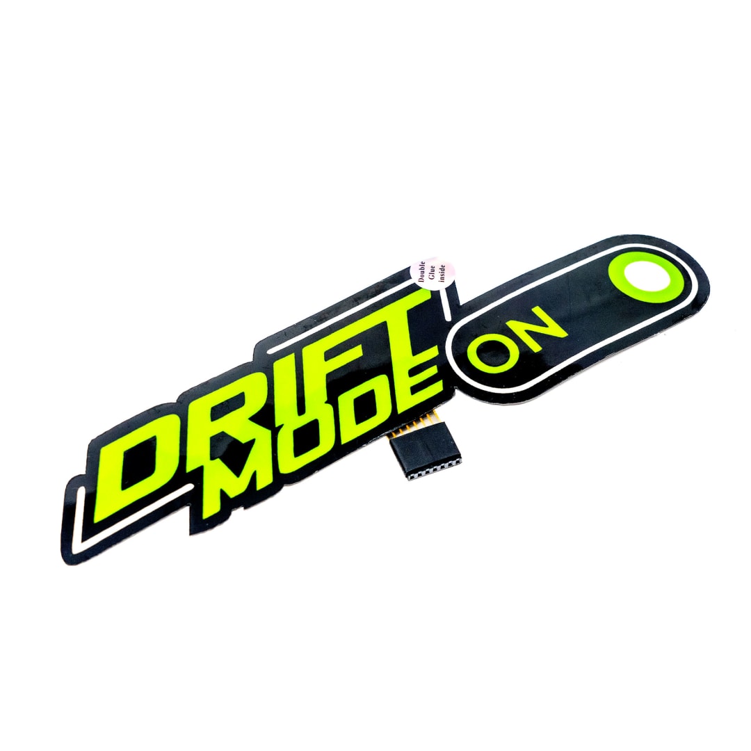Drift Mode Car Battery Sign Sticker (23x7cm) / 9in x 2.75in