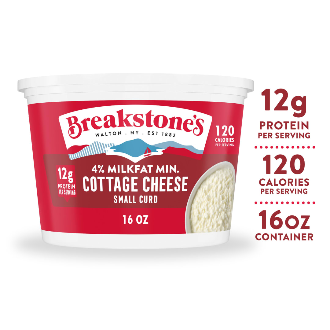 Breakstone's Cottage Cheese, 4% Milkfat, Small Curd, 16 oz Tub
