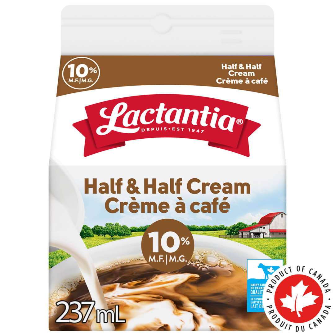 Lactantia Half and Half Cream, 10%, 237mL