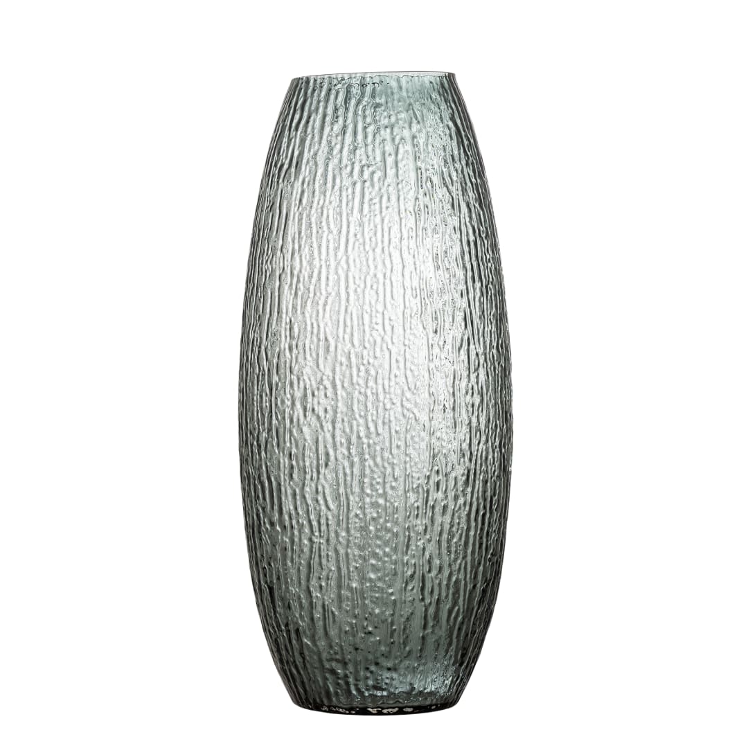 82072219 - Brock Vase, Grey, Glass STOCK: 61