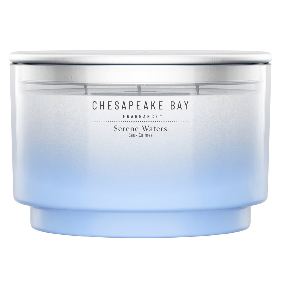 Chesapeake Bay Vela perfumada | Vela de 3 mechas | Serene Waters | Regalos perfectos para mujeres