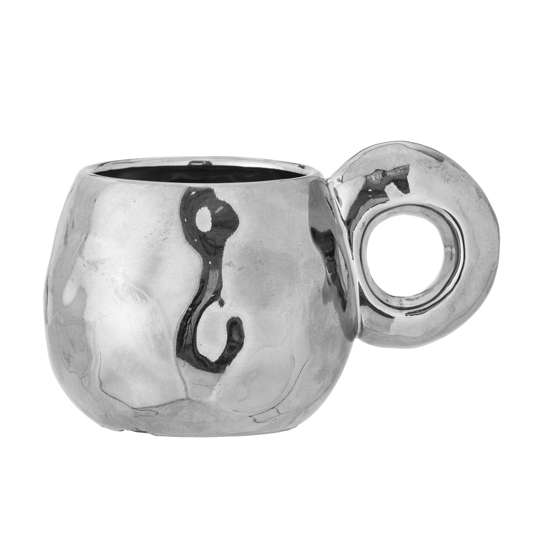 82062639 - Shine Cup, Silver, Stoneware STOCK: 300