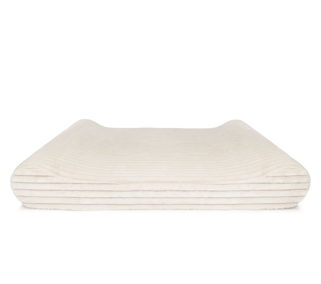 FurHaven Recliner Orthopedic Foam Dog Bed, Washable Cover, Jumbo Plus, Ivory
