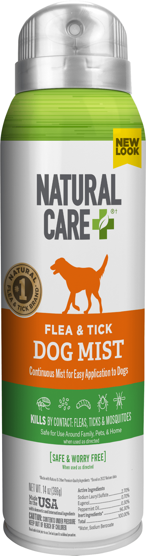 Natural Care Flea and Tick Spray for Dogs, 14 Ounces