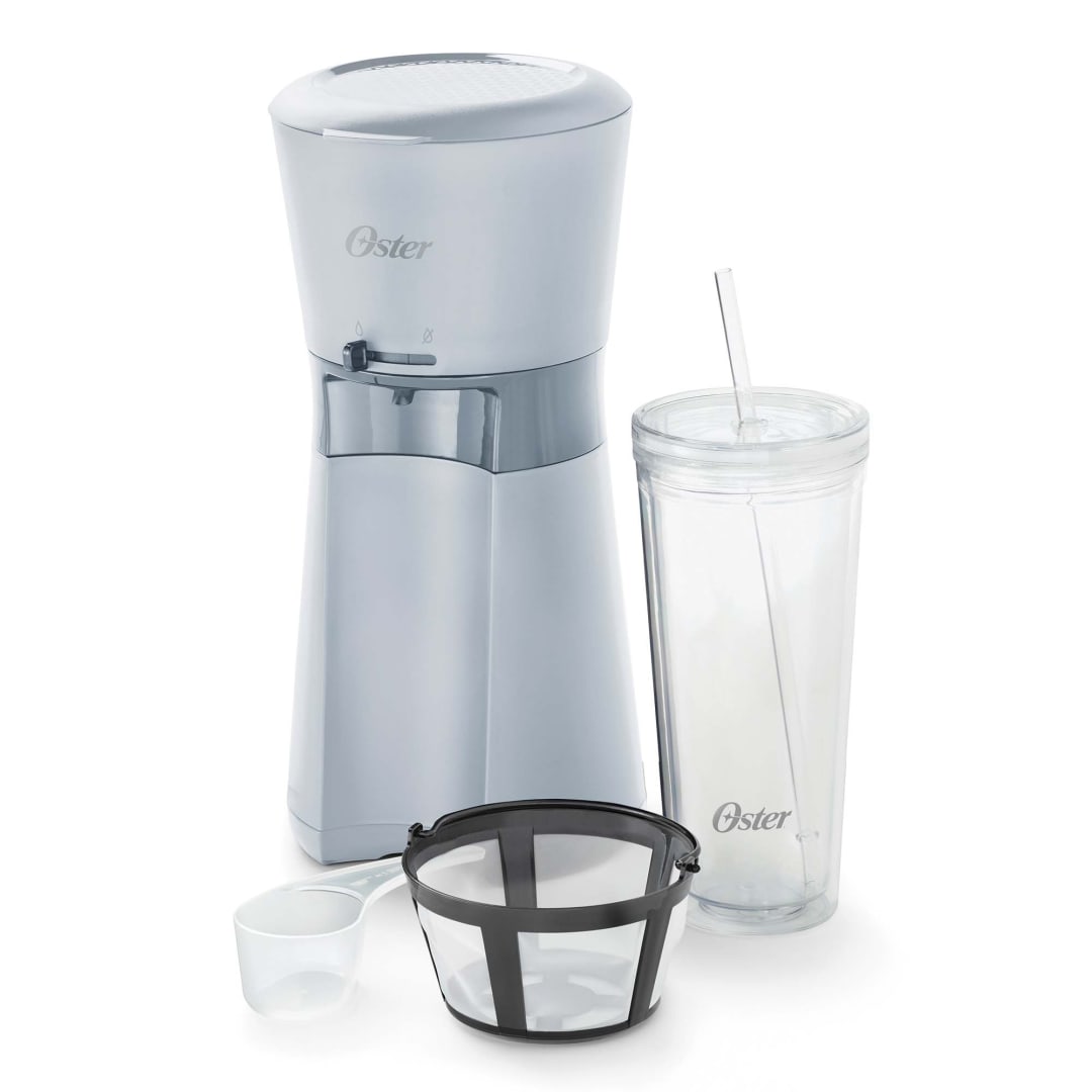 COFFEEMAKER ICED SINGLE SERVE GRAY OSTER