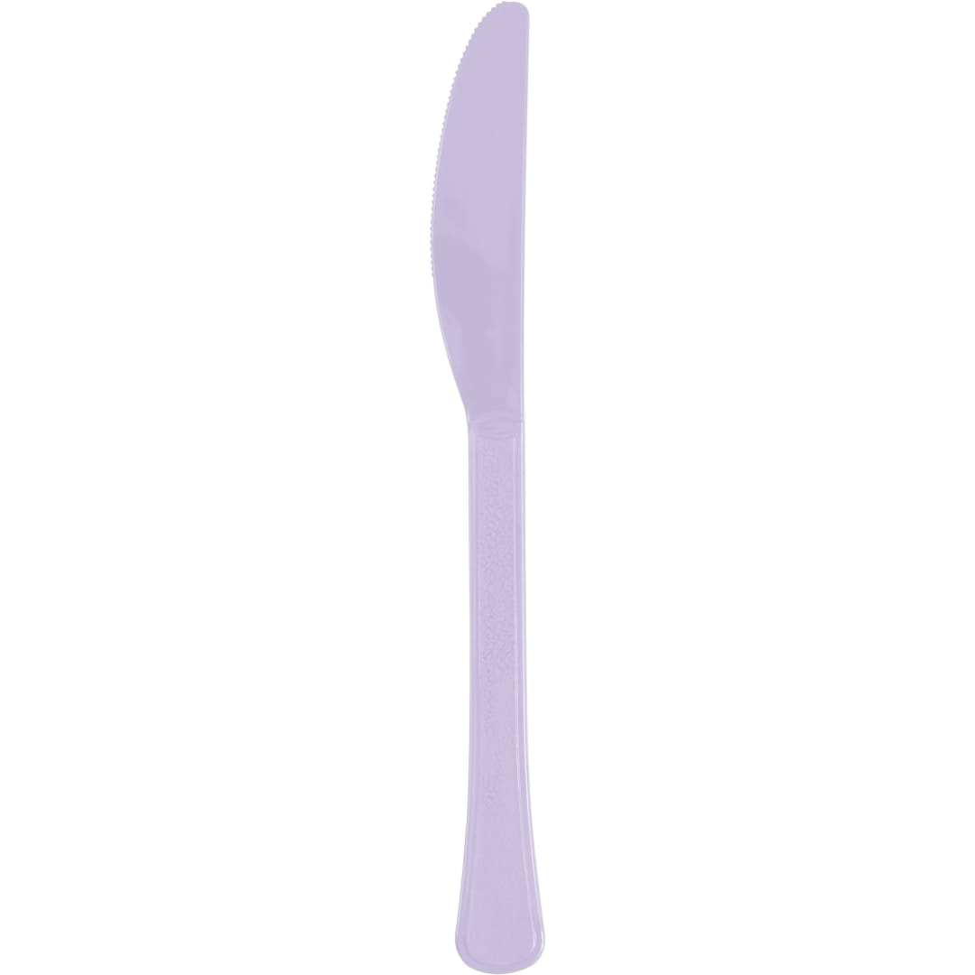 Lavender Solid Premium Plastic Knives, 20ct
