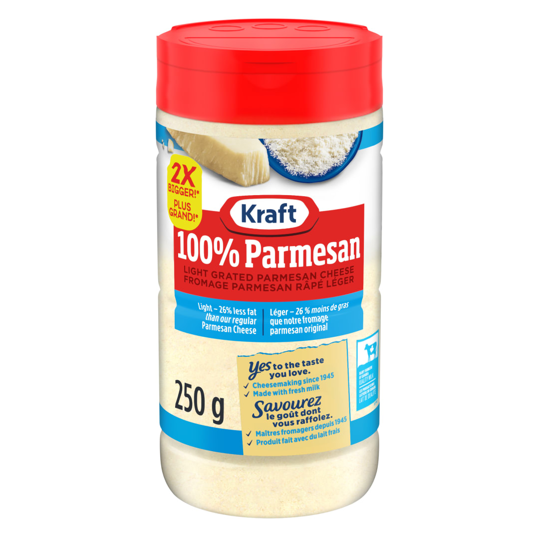 Kraft Light Grated Parmesan Cheese