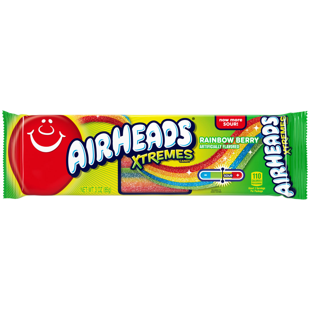 Airheads Xtremes Belts Rainbow Berry 3 oz Tray