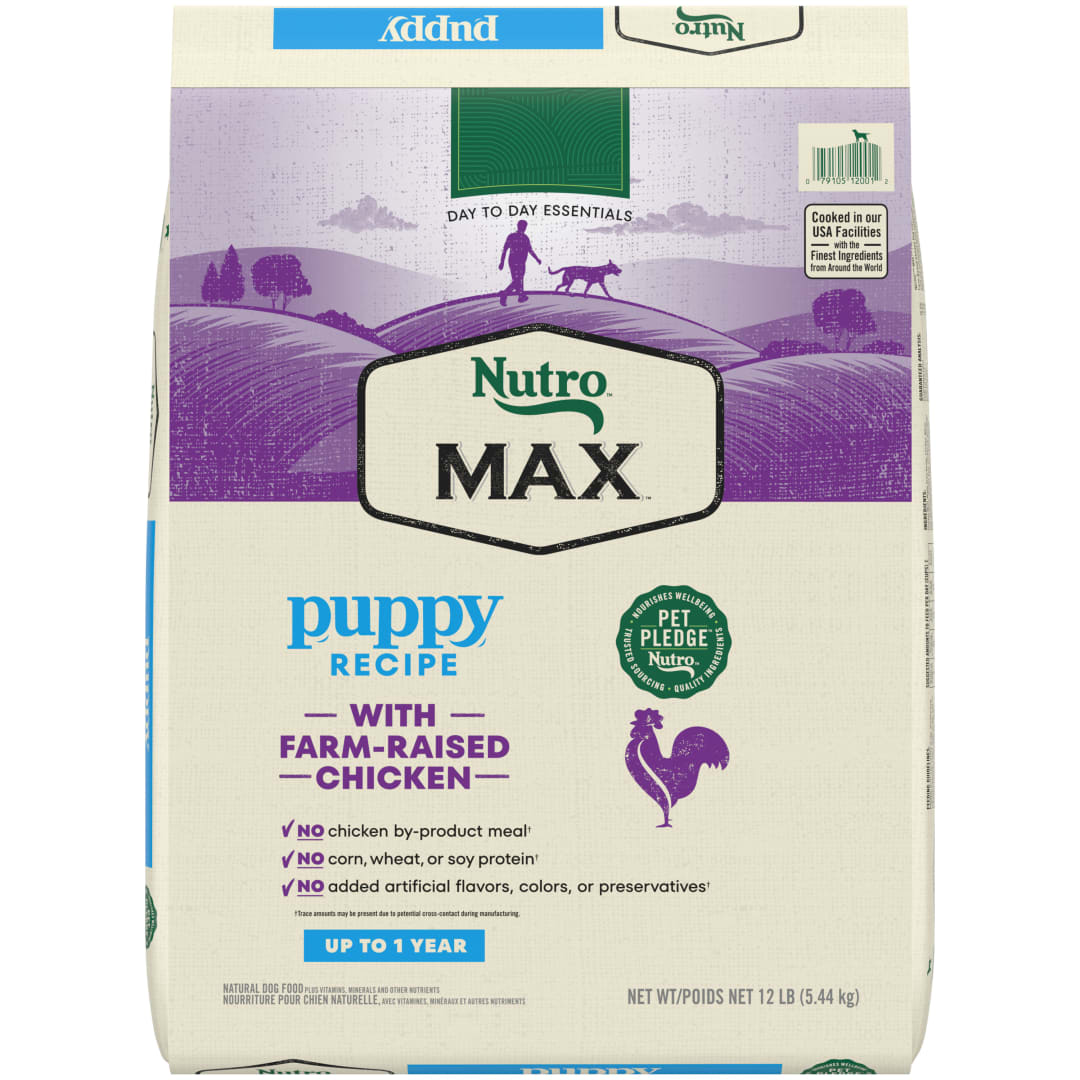 Nutro Max Puppy Dry Dog Food with Farm-Raised Chicken, 12 lb. Bag