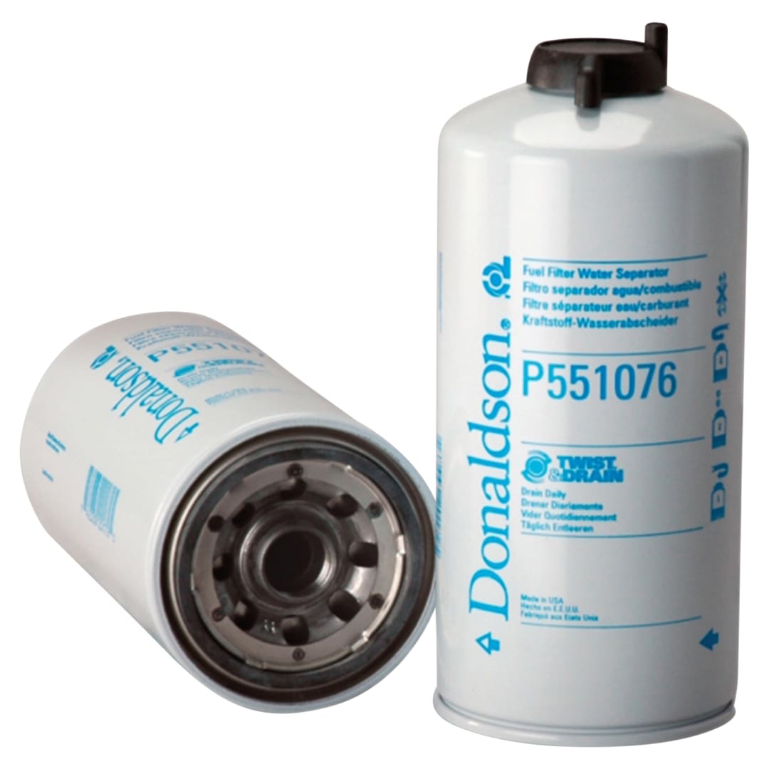 Donaldson 4.22" Outer Diameter x 9.59" Fuel Filter Water Separator Spin-On Twist &amp; Drain
