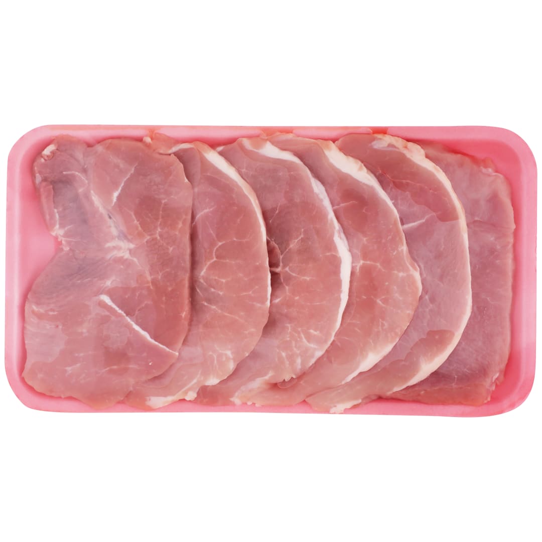 Pork Sirloin Chops Boneless Thin Cut, 6 to 8 Count, Weight Varies
