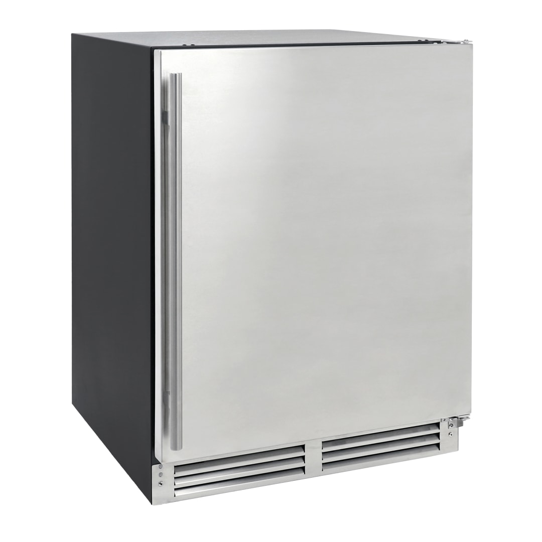 Sapphire Series 3 Premium Indoor/Outdoor Refrigerator 24" W 219 Can Capacity In Stainless Steel Panel Ready Finish (SR243SSPR)