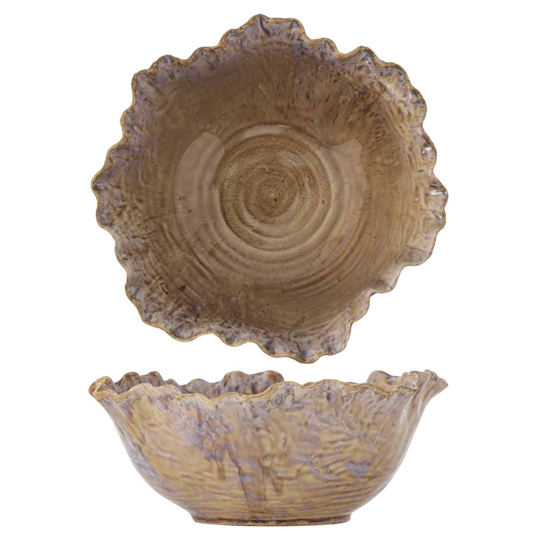 82072611 - Nash Bowl, Brown, Stoneware STOCK: 300