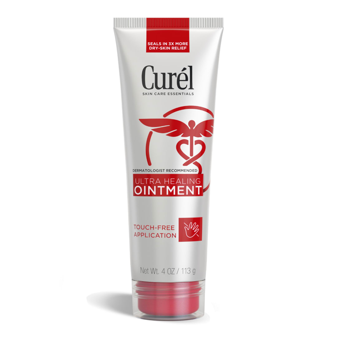 Curel Ultra Healing Ointment With Touch-Free Applicator, 4 fl oz