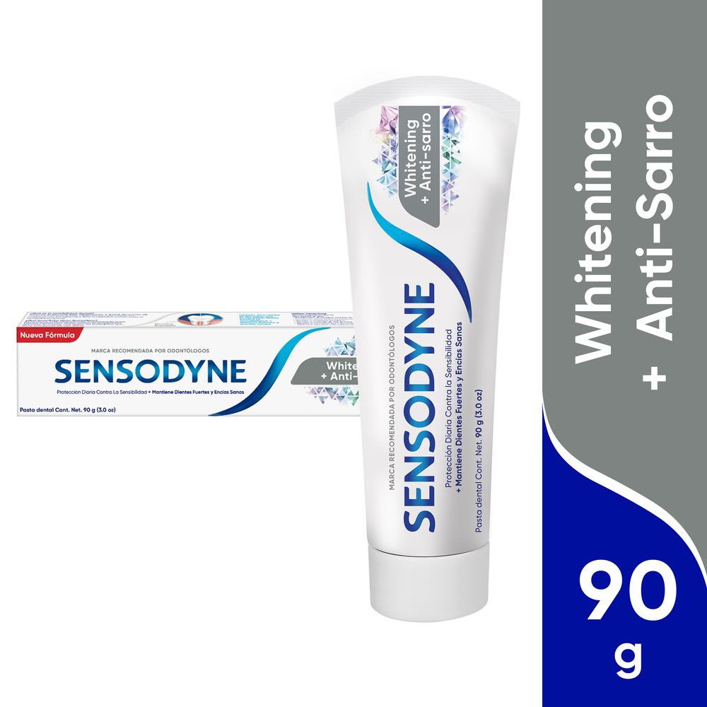 Pasta Dental Sensodyne Whitening + Antisarro 90g