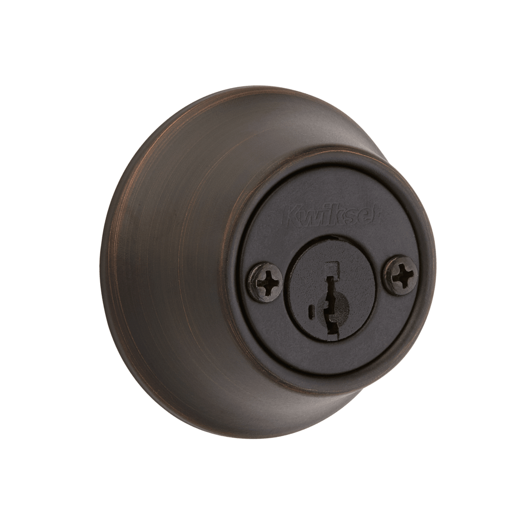665 Double Cylinder Deadbolt in Venetian Bronze featuring SmartKey Security