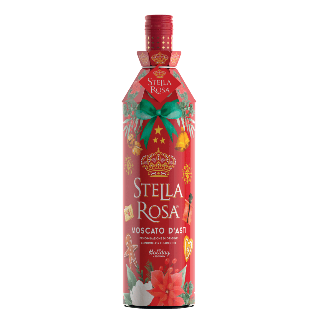 Stella Rosa Moscato d'Asti DOCG Semi-Sparkling White Wine 2026 Holiday Sleeve (6 per case) 750 ml
