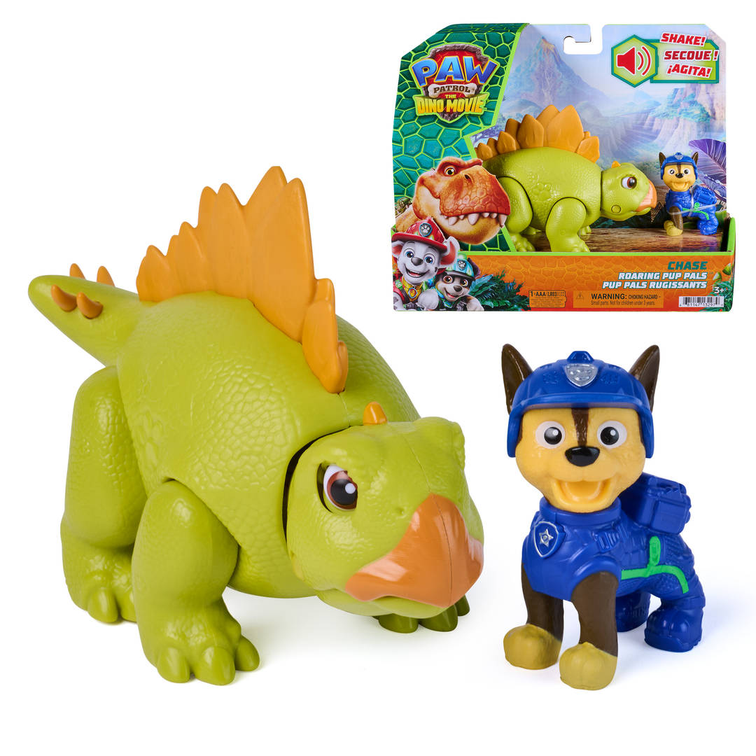PAW Patrol The Dino Movie Chase Roaring Pup Pals Action Figures