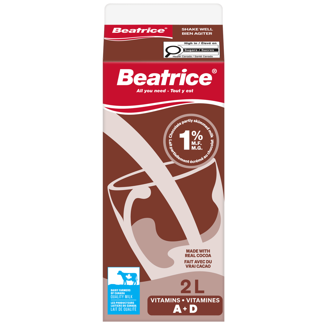 Beatrice Partly Skimmed Chocolate Milk 1%, 2L