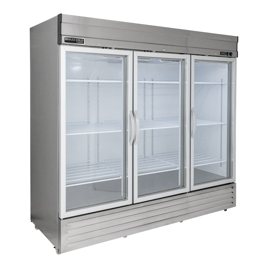 MVR-72GDHC - Three Glass Door Reach In Refrigerator