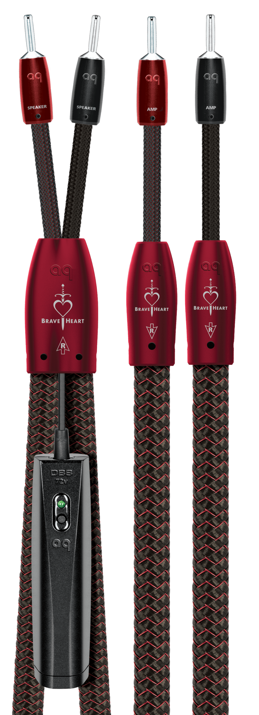 AudioQuest Brave Heart Full-Range ZERO-Tech Speaker Cable