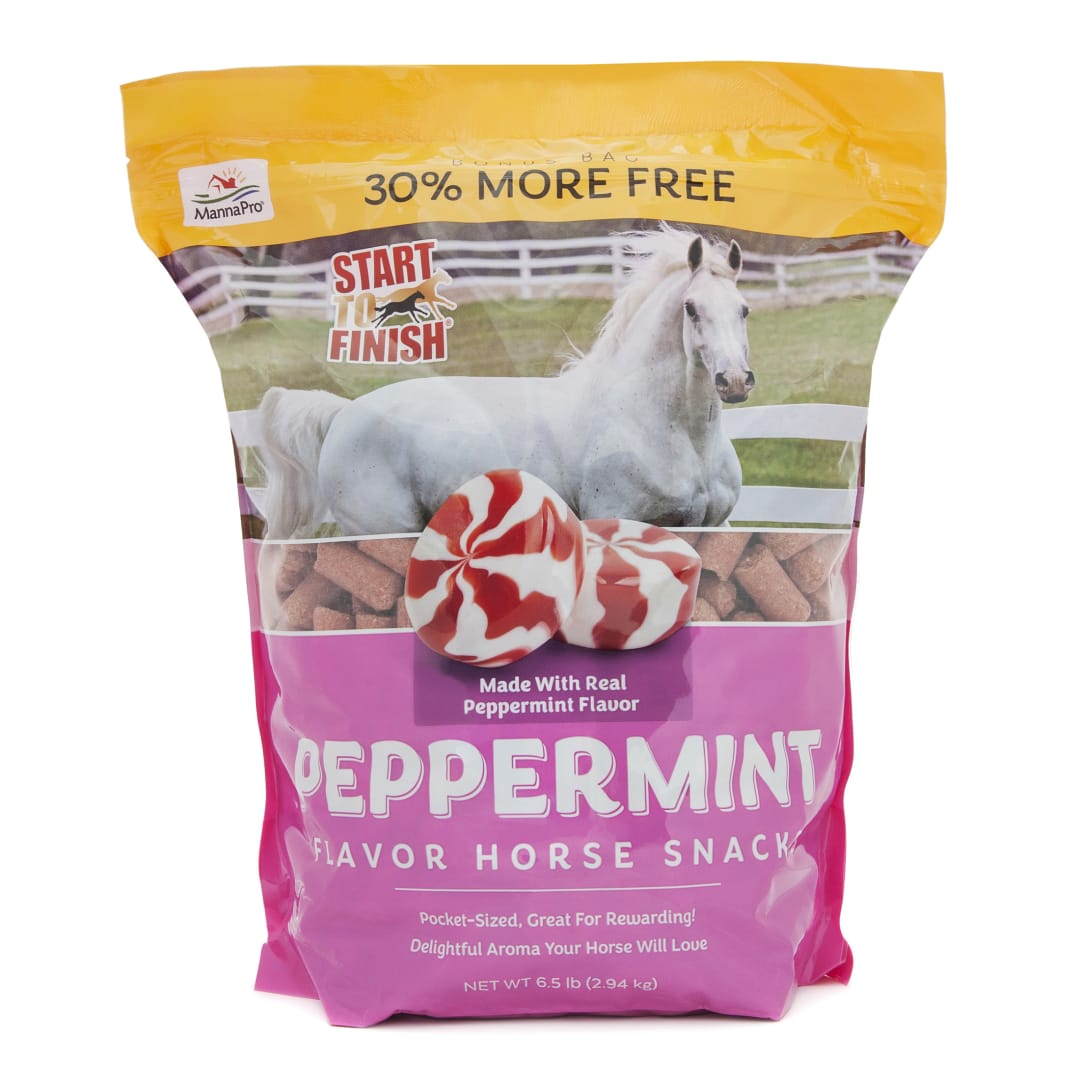 Manna Pro Start to Finish Peppermint Horse Snacks, 6.5lb