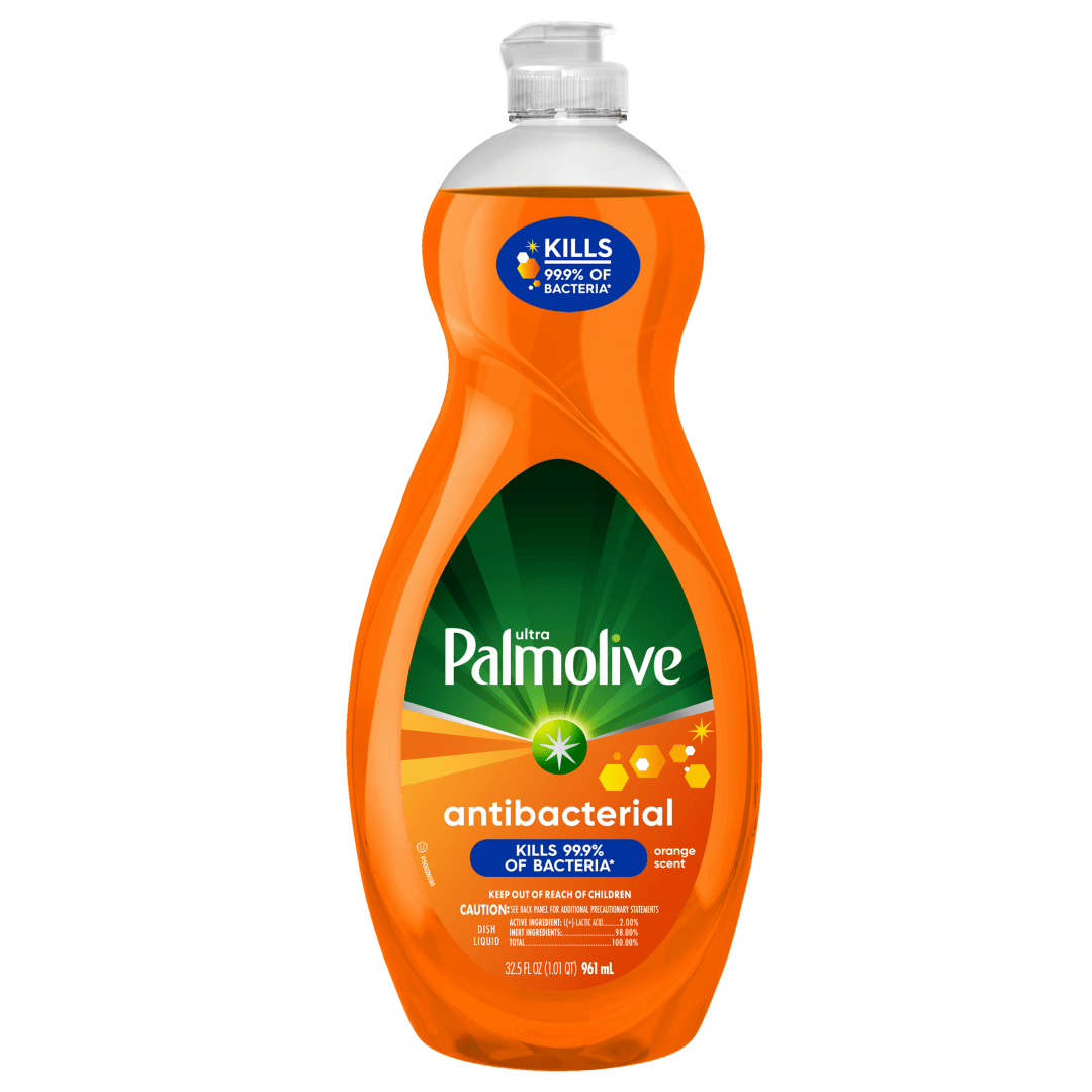 Palmolive Ultra Concentrated Antibacterial Liquid Dish Soap, Orange Scent - 32.5 Fluid Ounce