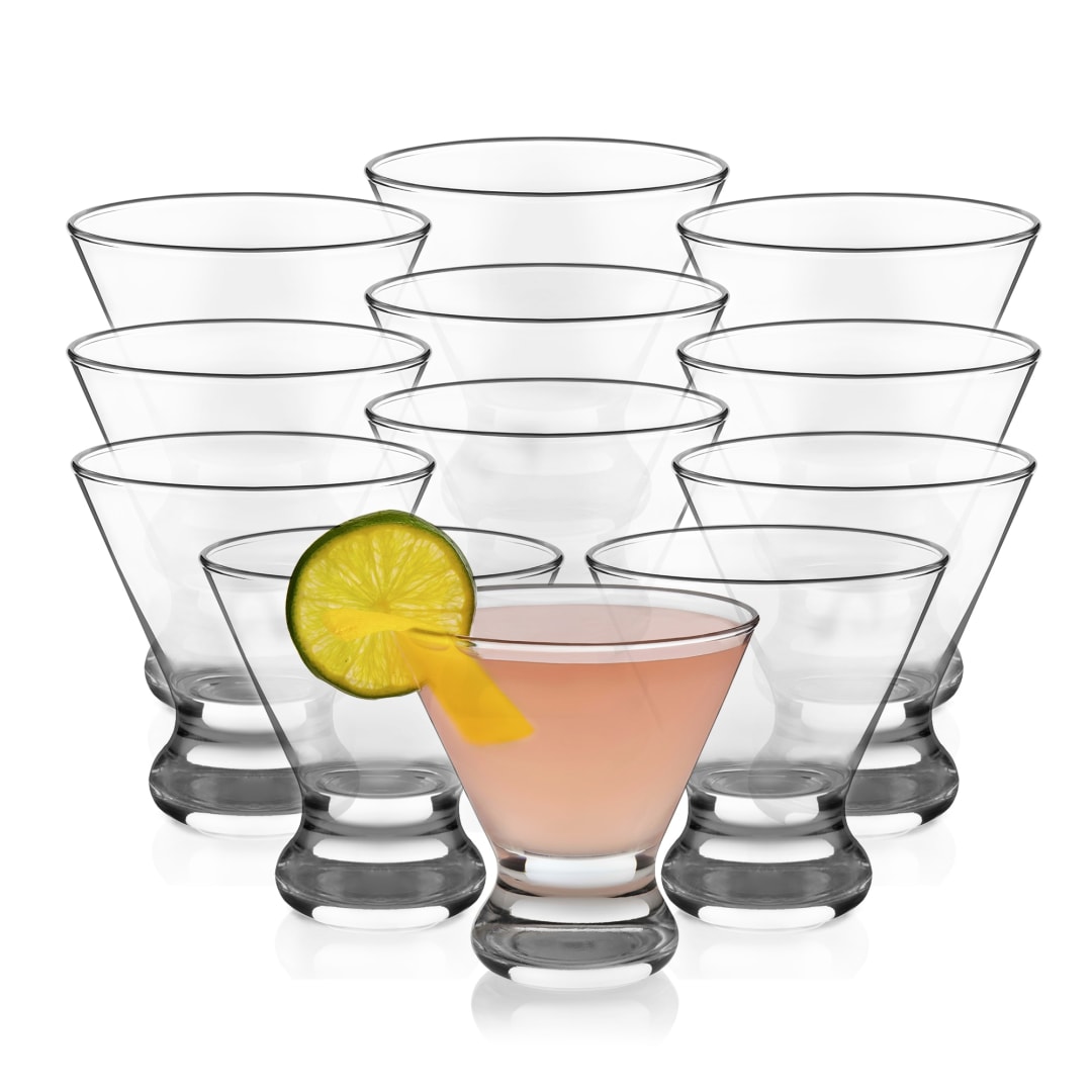 Libbey Cosmopolitan Martini Party Glasses, 8.25-ounce, Set of 12