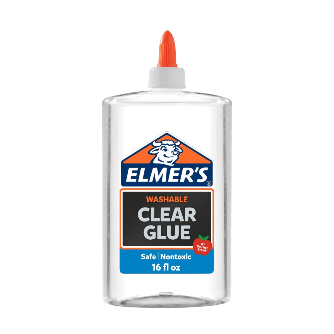 Elmer's Liquid School Glue, Clear, Washable, 16 Ounces - Great for Making Slime