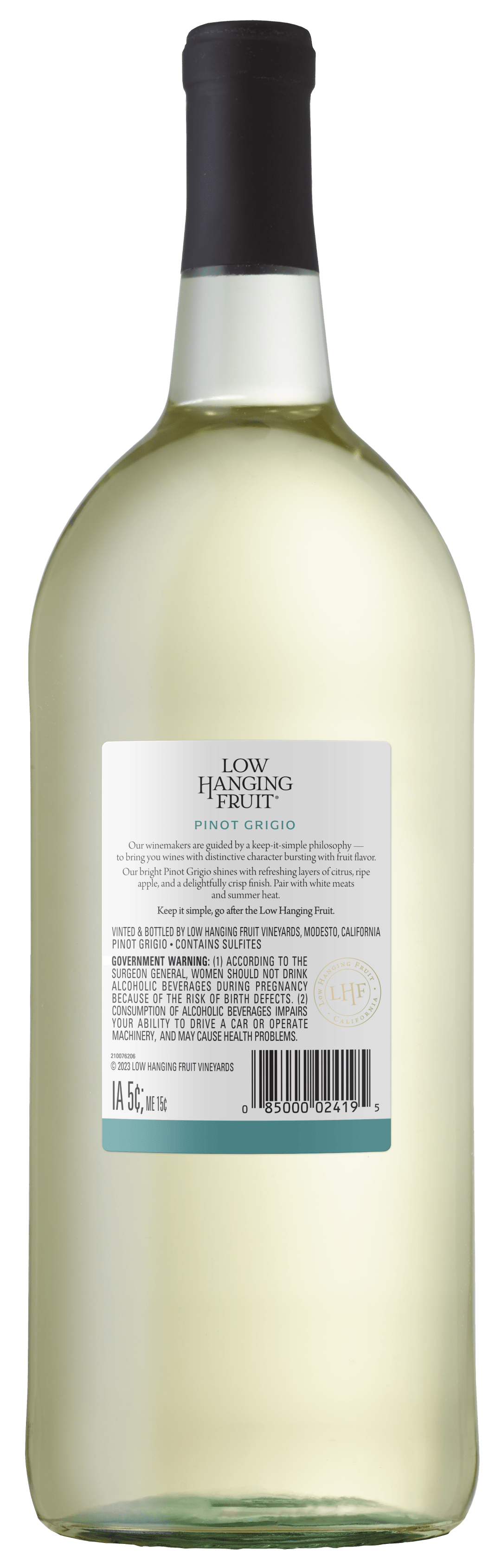 Low Hanging Fruit Pinot Grigio-Colombard White Wine Wine 1.5L