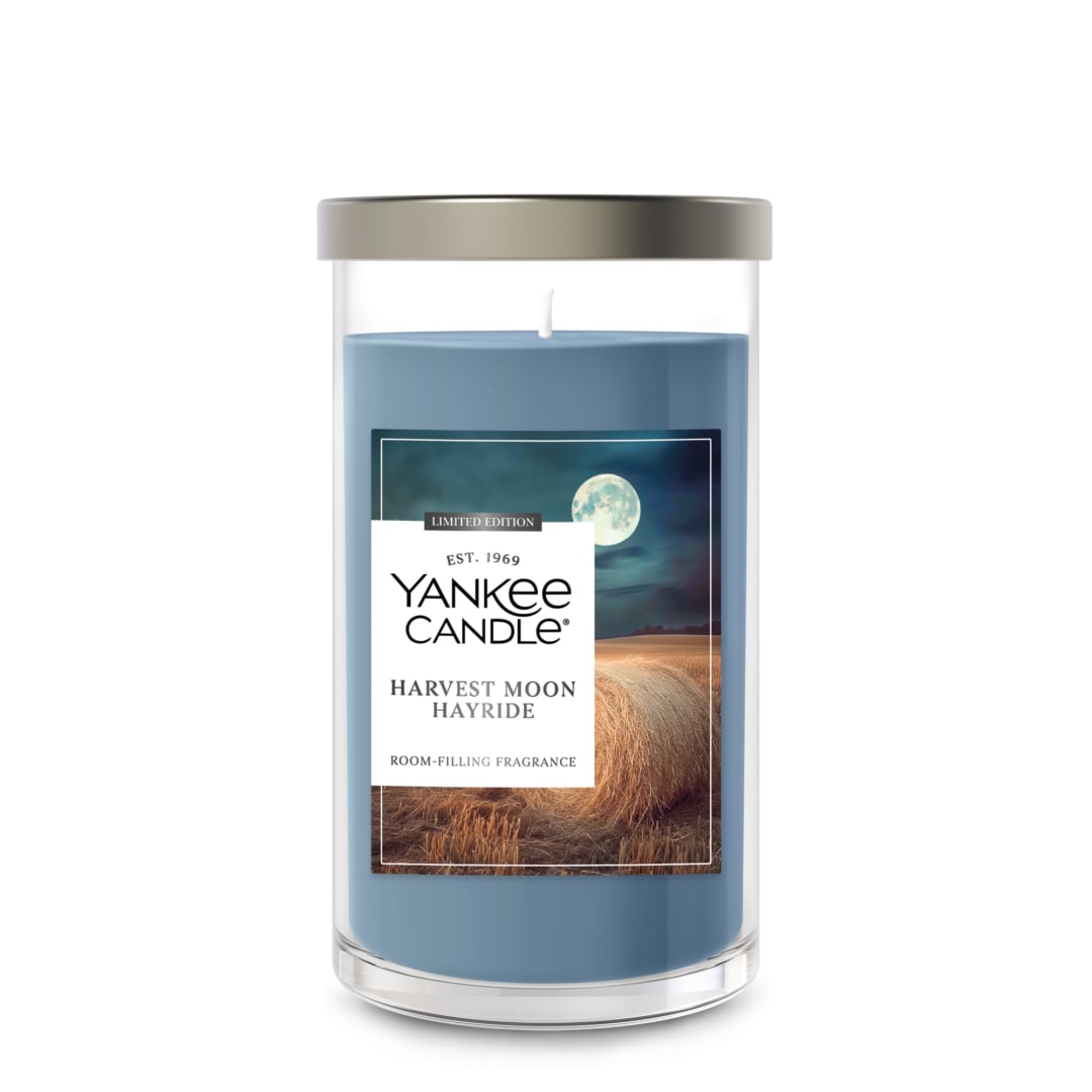 Yankee Candle Harvest Moon Hayride Medium Pillar Scented Candle