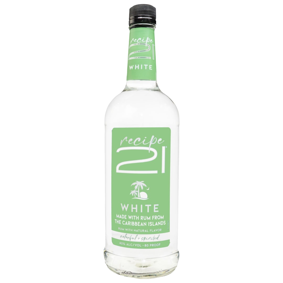 Recipe 21 Rum White 1l 80 Proof