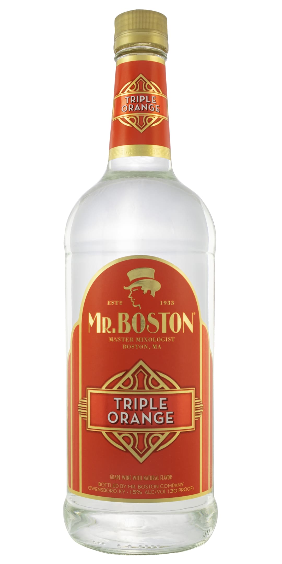 Mr. Boston Triple Sec Grape Wine 1l 30 Proof