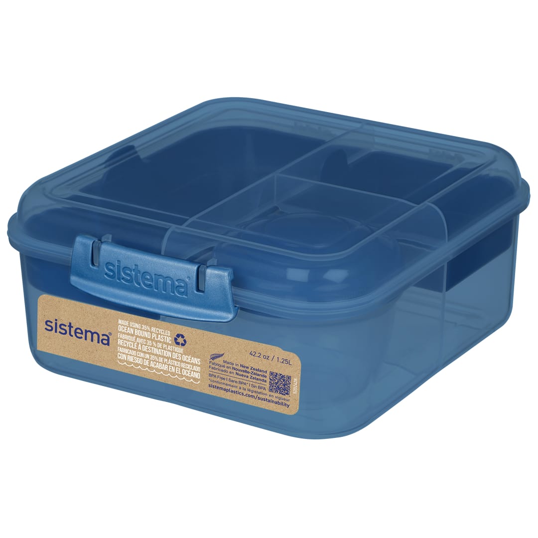 Bento Cube de 1,25 litros con tarro de yogur