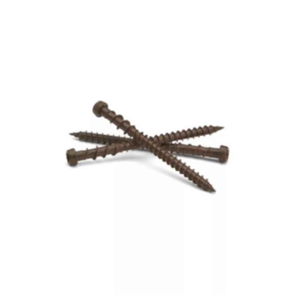 Trex® Decking Color Match Screws 2-1/2" Spiced Rum, Cinnamon Cove, &amp; Whiskey Barrel - 1400 count/bucket