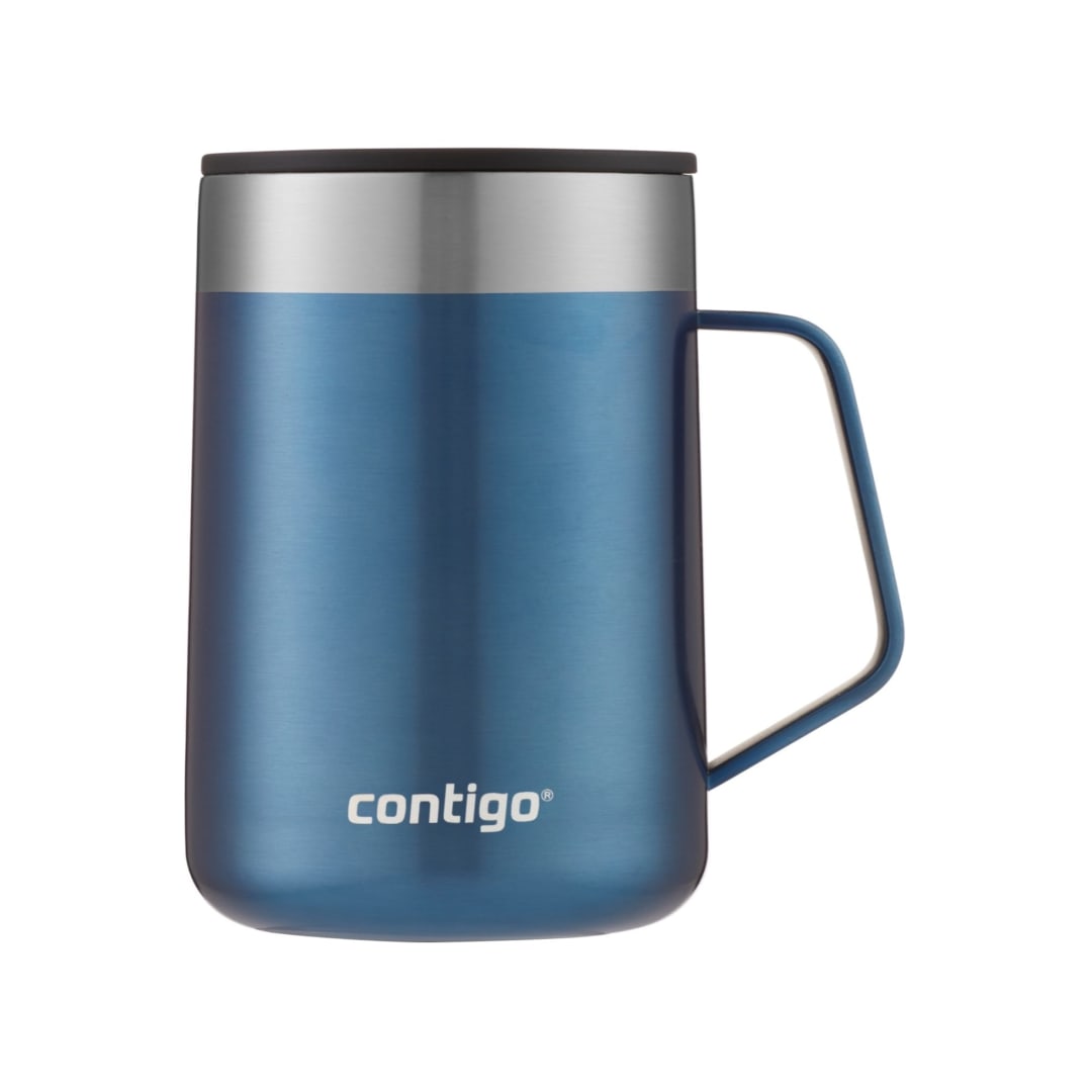 Contigo® Streeterville Stainless Steel Mug with Handle, 14oz., Blue Corn