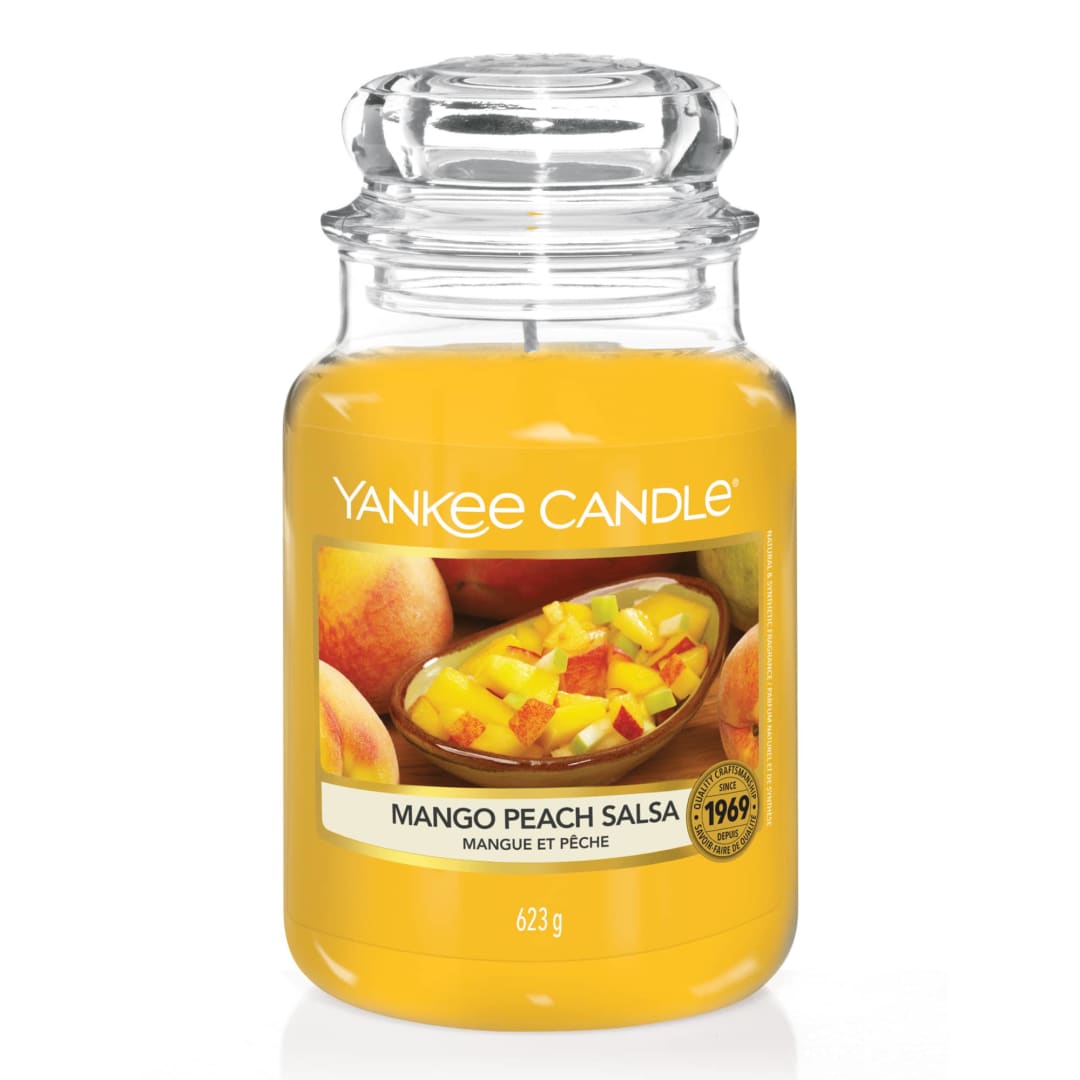 Yankee Candle Scented Candle | Mango Peach Salsa Large Jar Candle | Long Burning Candles: up to 150 Hours | Perfect Gifts for Women