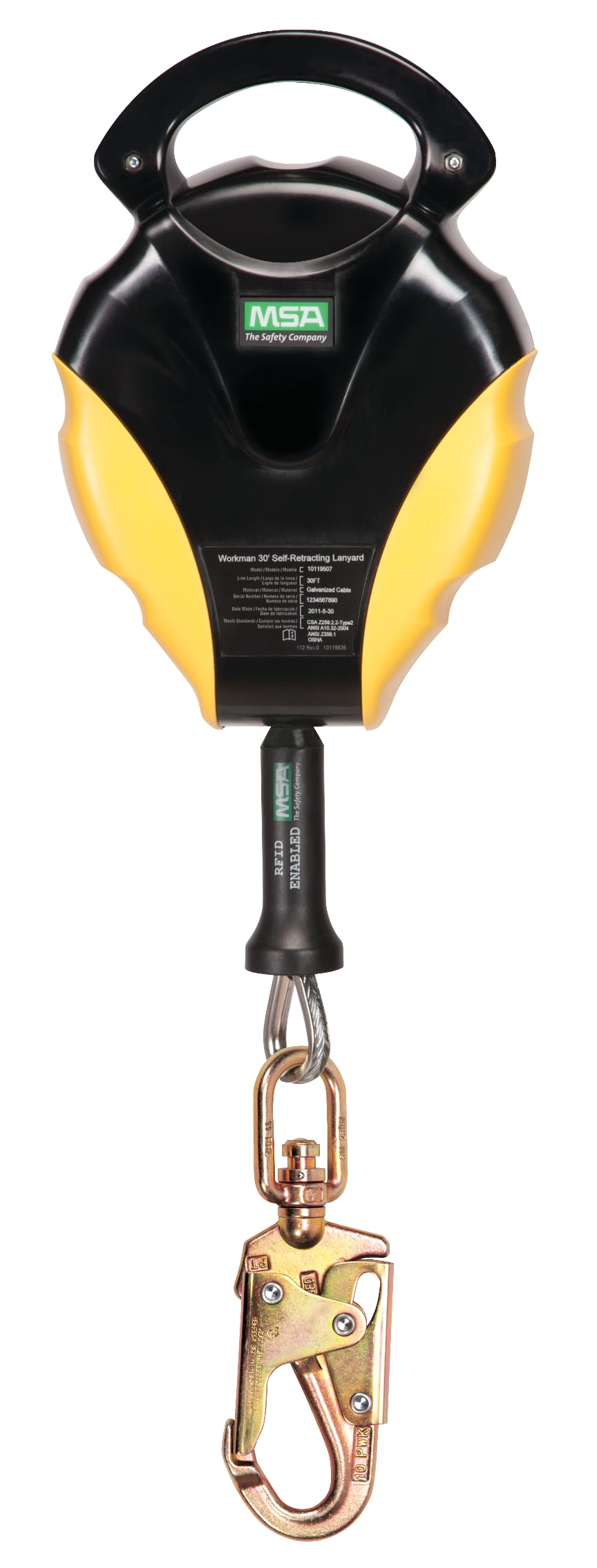 Antichutes à rappel automatique MSA Workman