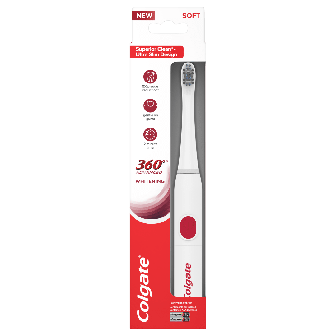 Colgate 360 Advanced Whitening Battery Powered Toothbrush