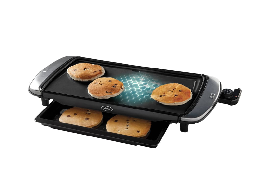 Oster® DiamondForce™ 10-Inch x 20-Inch Nonstick Electric Griddle with Warming Tray