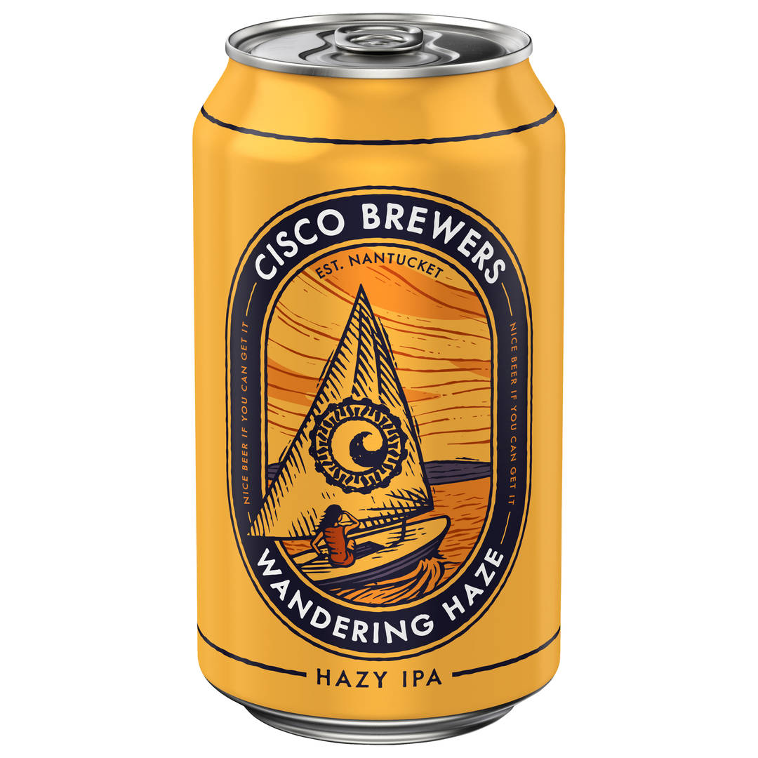 Cisco Brewers Wandering Haze Hazy IPA 12 oz Single CAN 6_8ABV - Plain Aluminum - Standard Gloss - Craft Direct