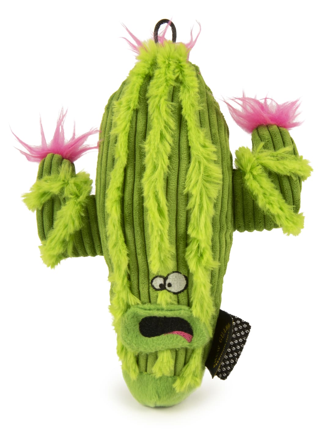 TrustyPup Cactus Squeaky Plush Chew Guard Dog Toy, Green, Large