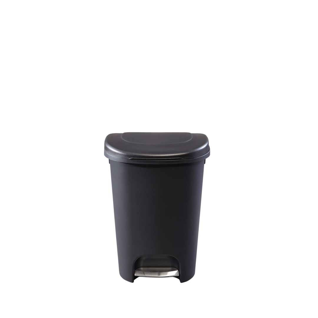 Rubbermaid® Classic™ Premium 13G Step-On Trash Can, Black