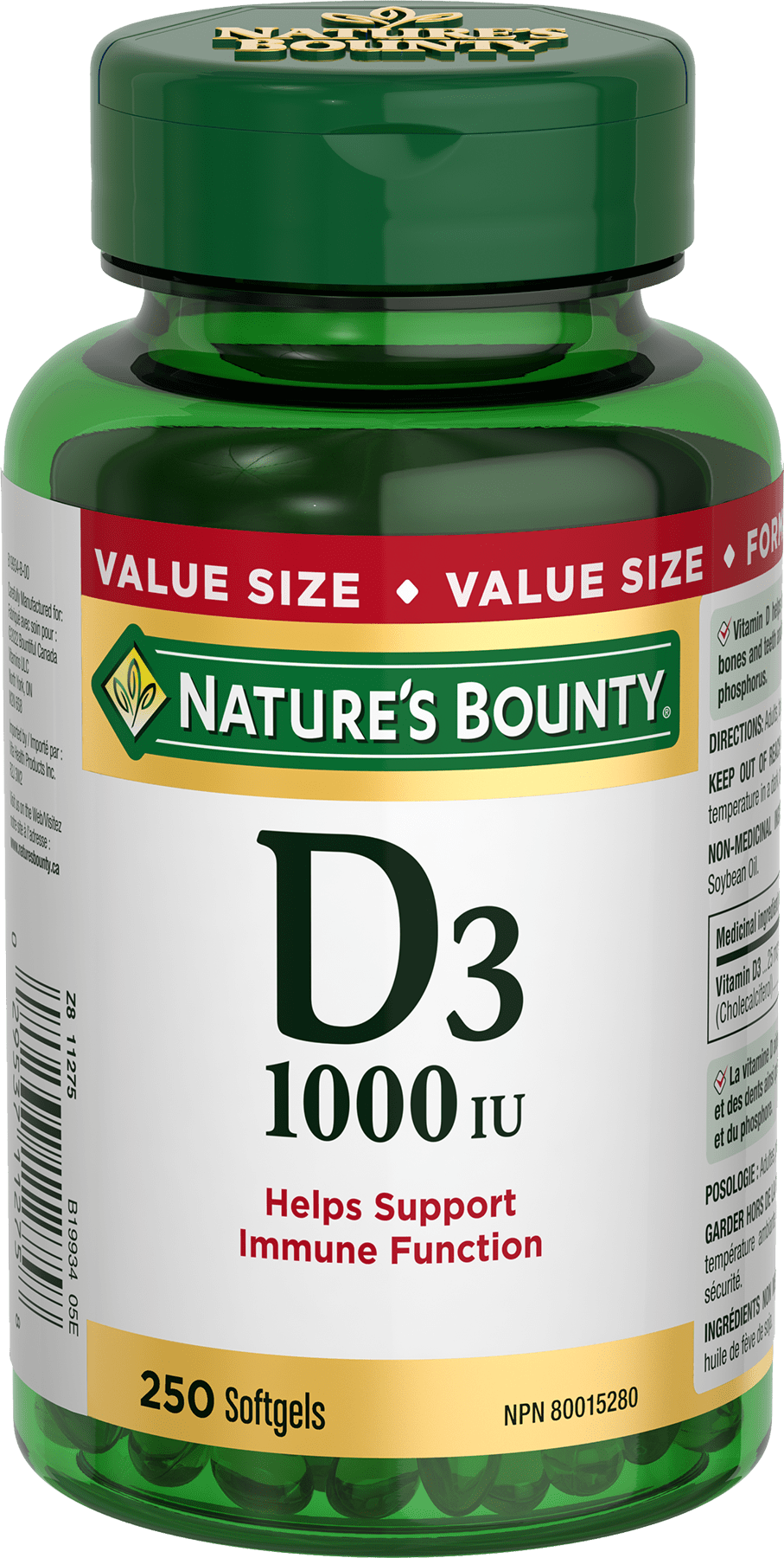 NBTY VIT D 1000IU 24x250SGL CA