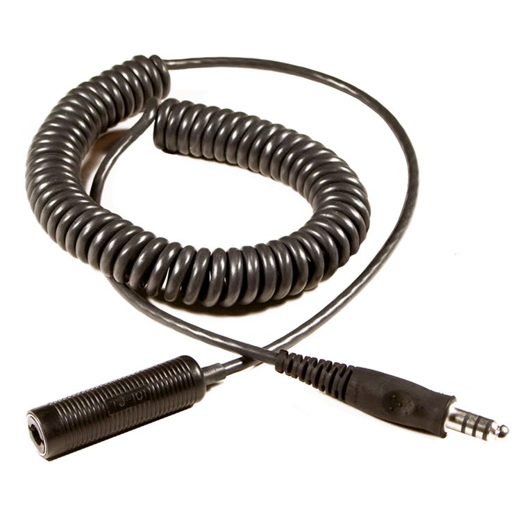 3M™ PELTOR™ Headset Extension Cable, Coiled, 0.7 - 4m, Nexus TP120 plug, FL3B