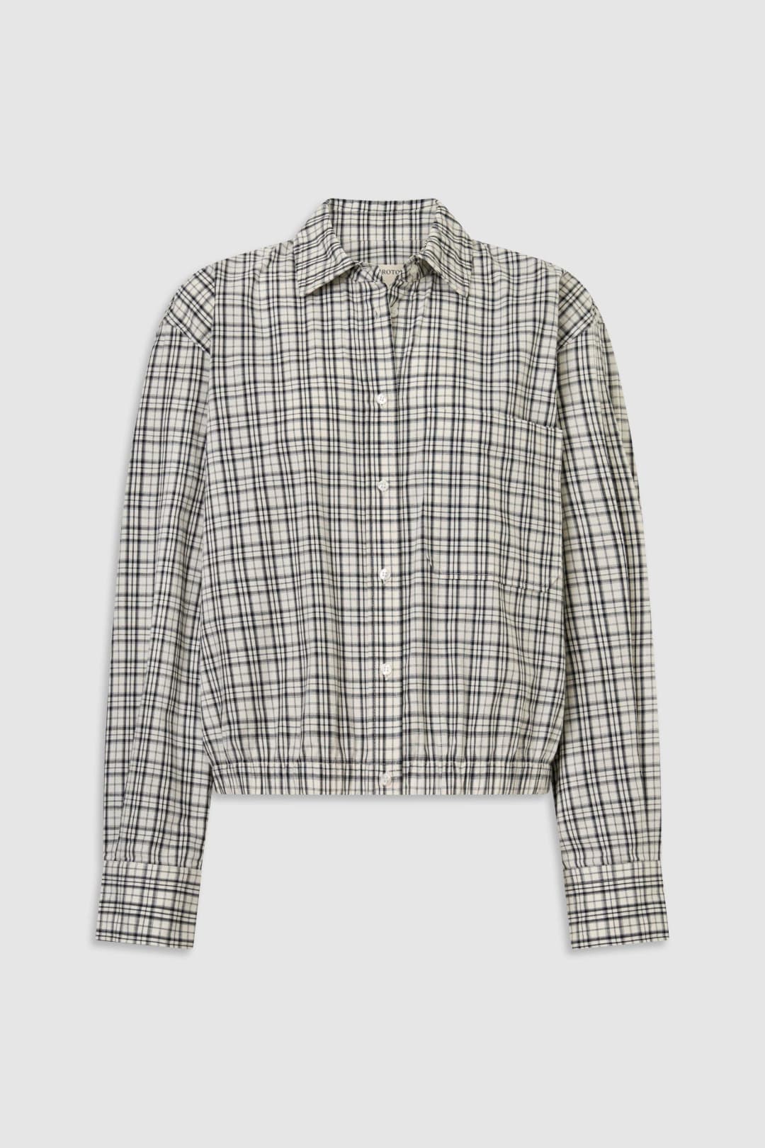 Check Bomber Shirt