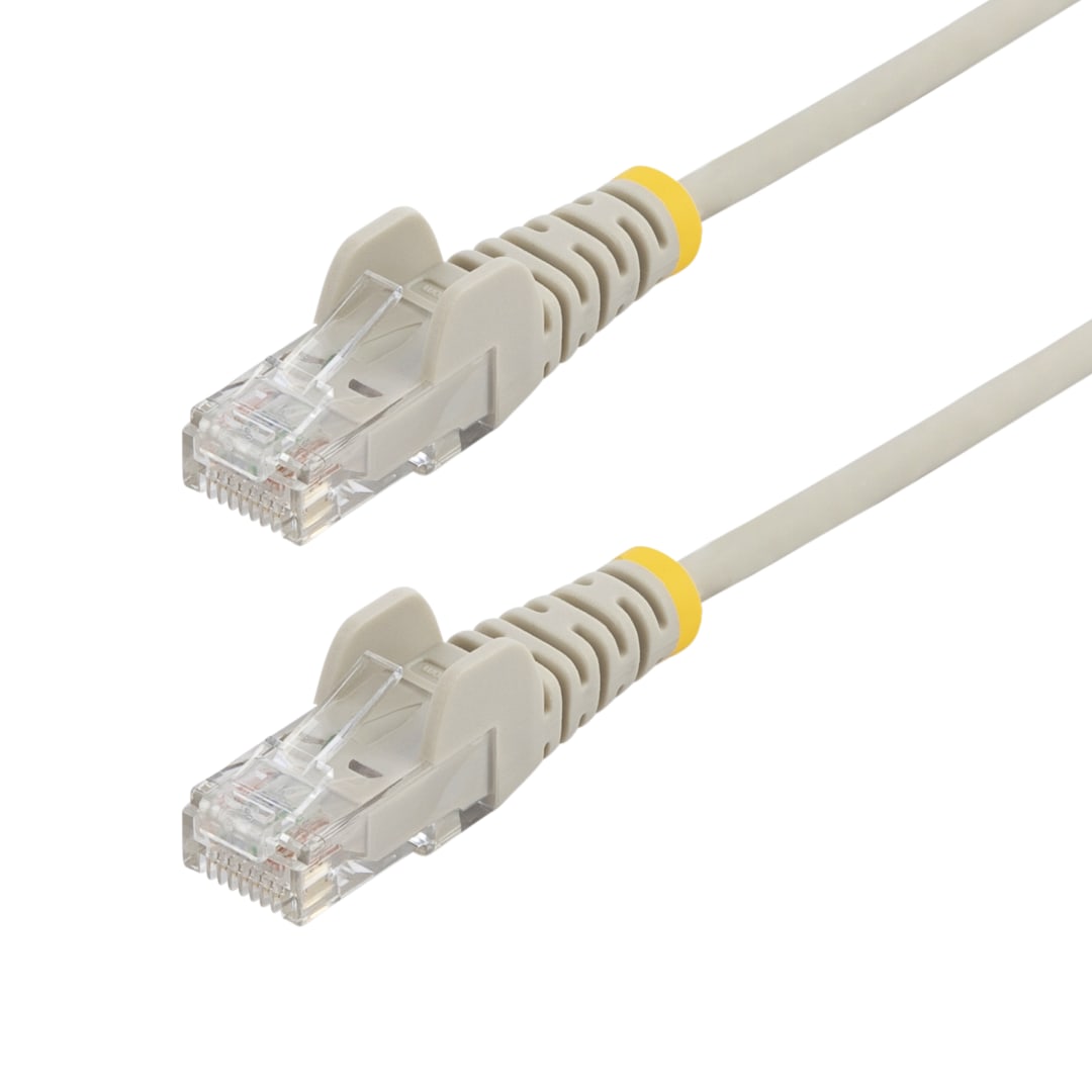 3ft Gray Snagless Slim Cat 6 Patch Cable