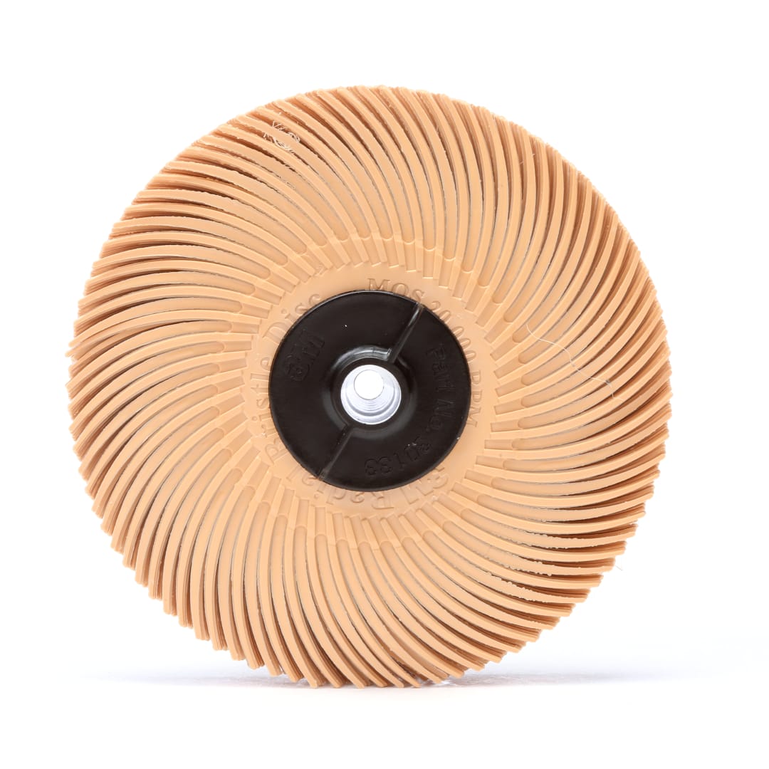 Scotch-Brite™ Radial Bristle Brush RB-ZB, orange, 76,2 mm x 9,5 mm, 6 Micron, Typ C